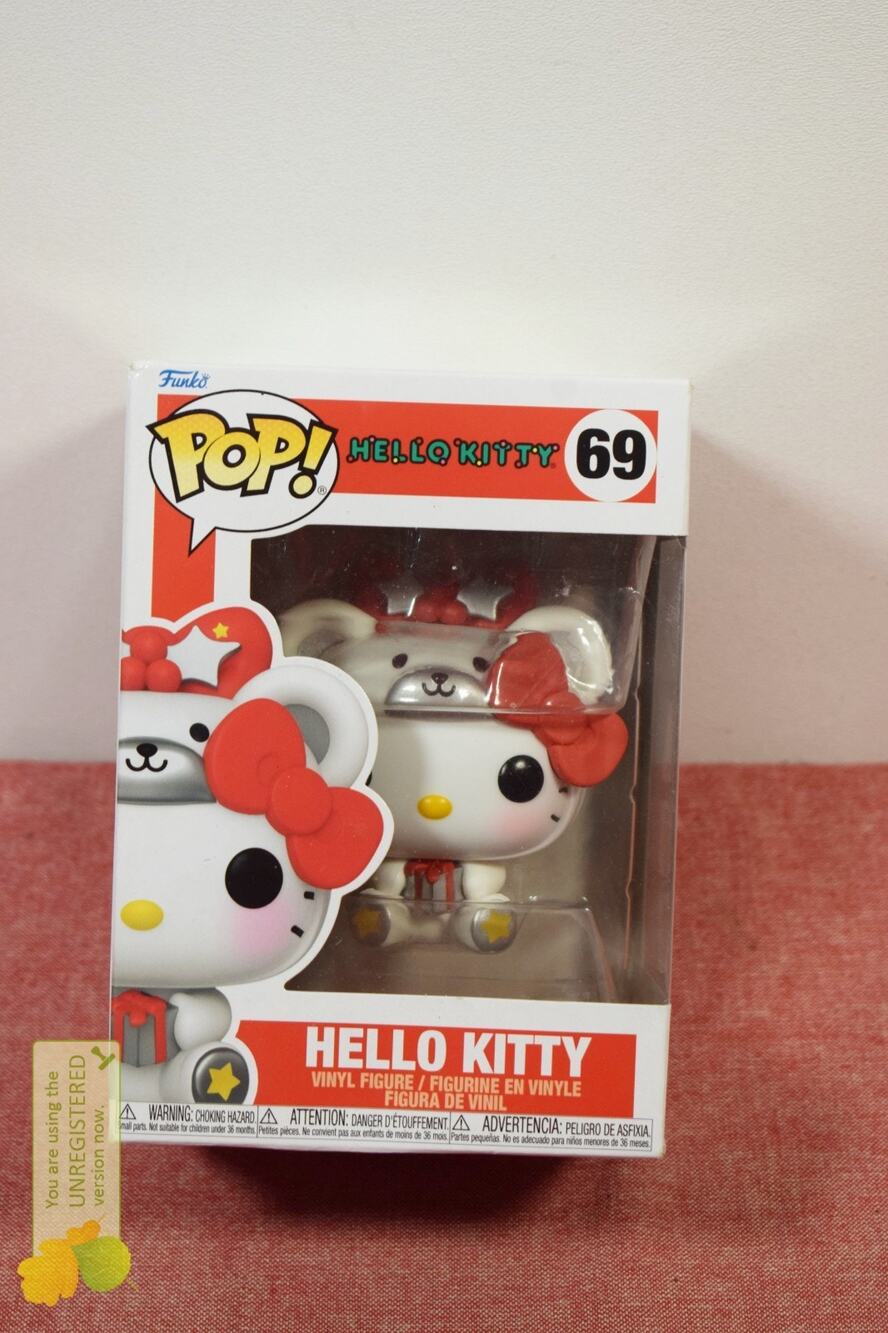 Funko Pop! Hello Kitty Polar Bear Vinyl Figure #69 (Pack Wear)